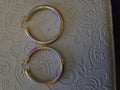 Small thick tri color hoops