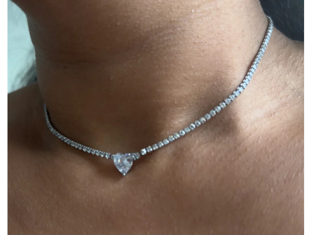 Heart Tennis Necklace  image 0