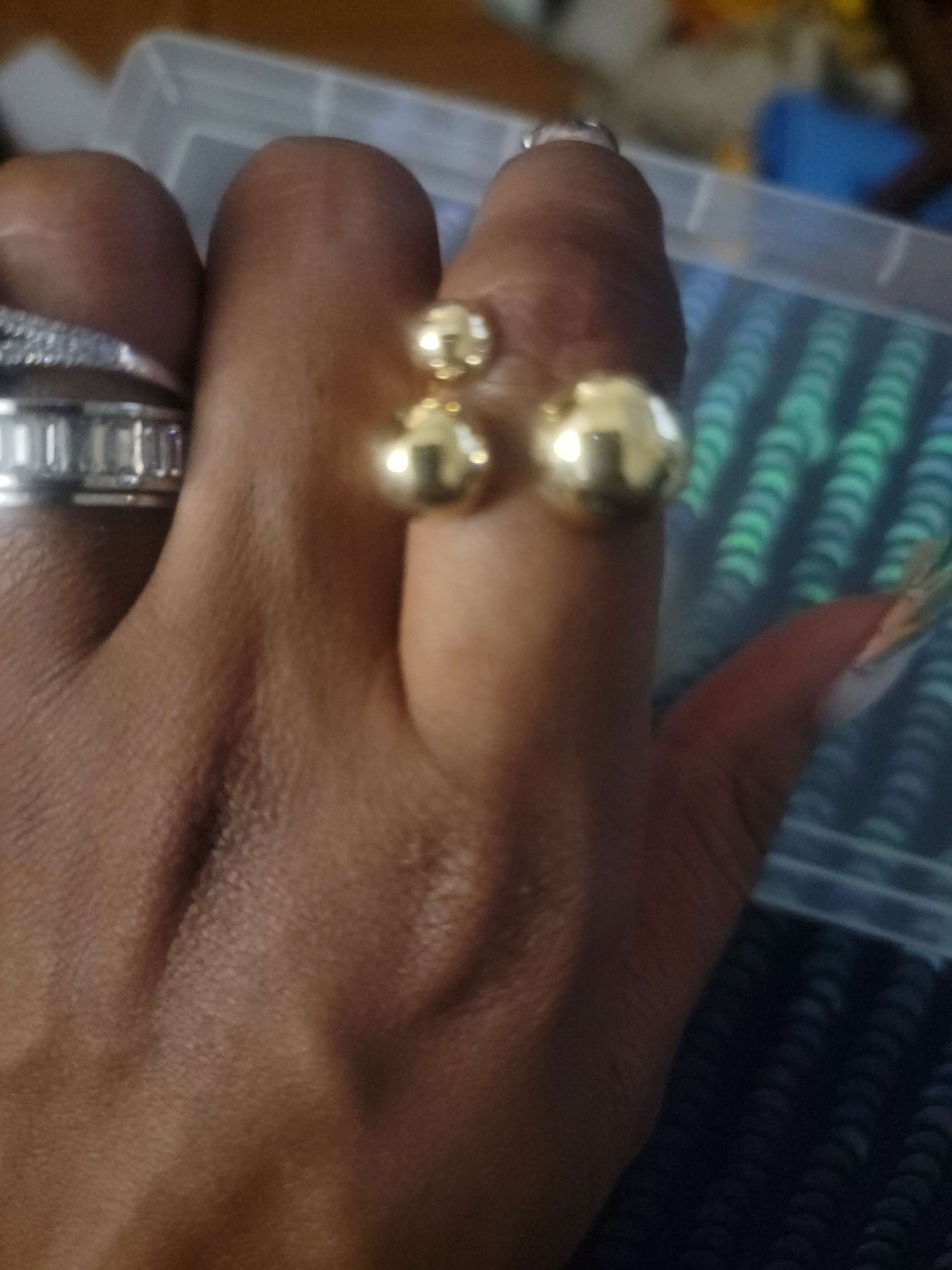 Trio of love ring(Adjustable) image 1