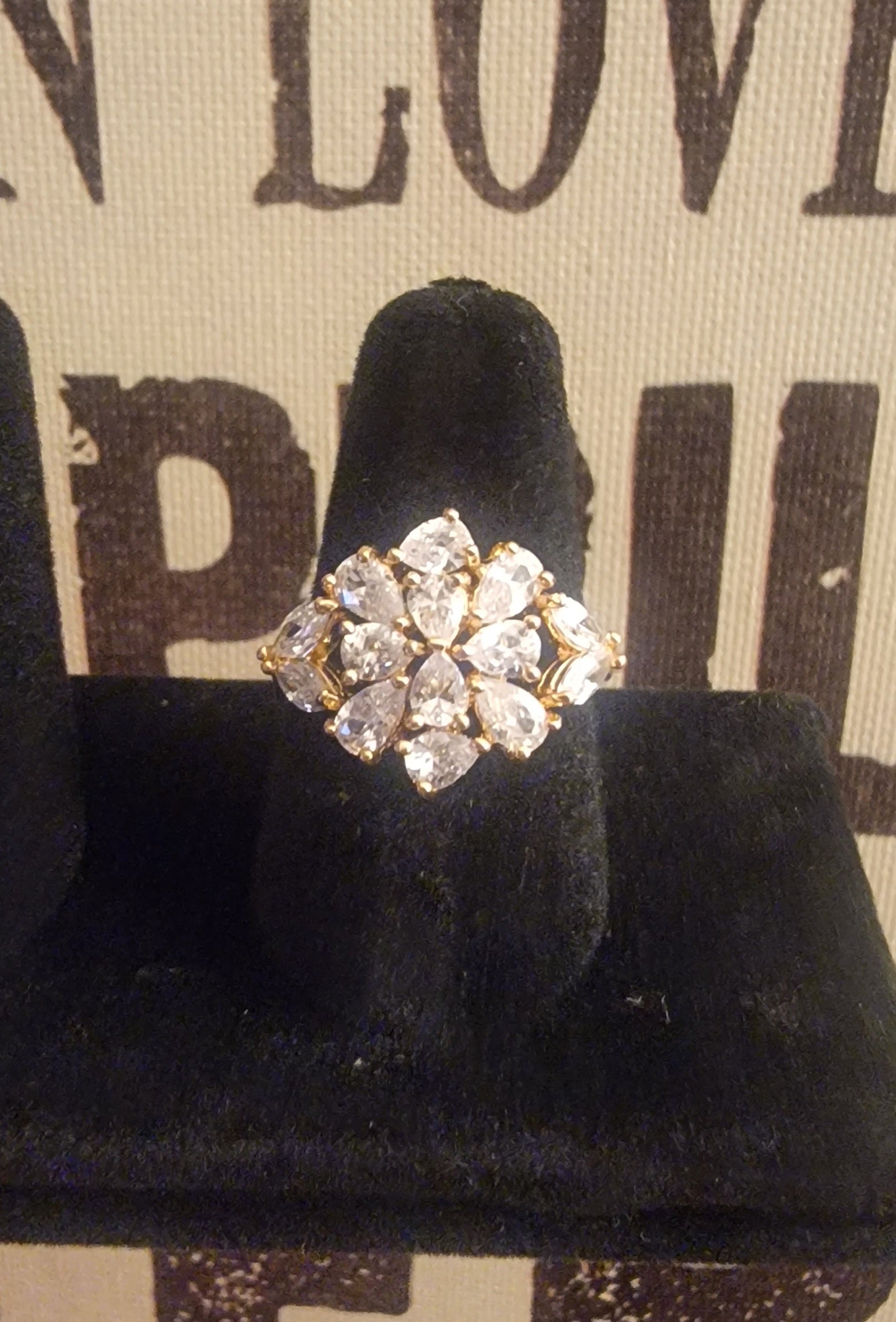 Cluster stone ring image 1