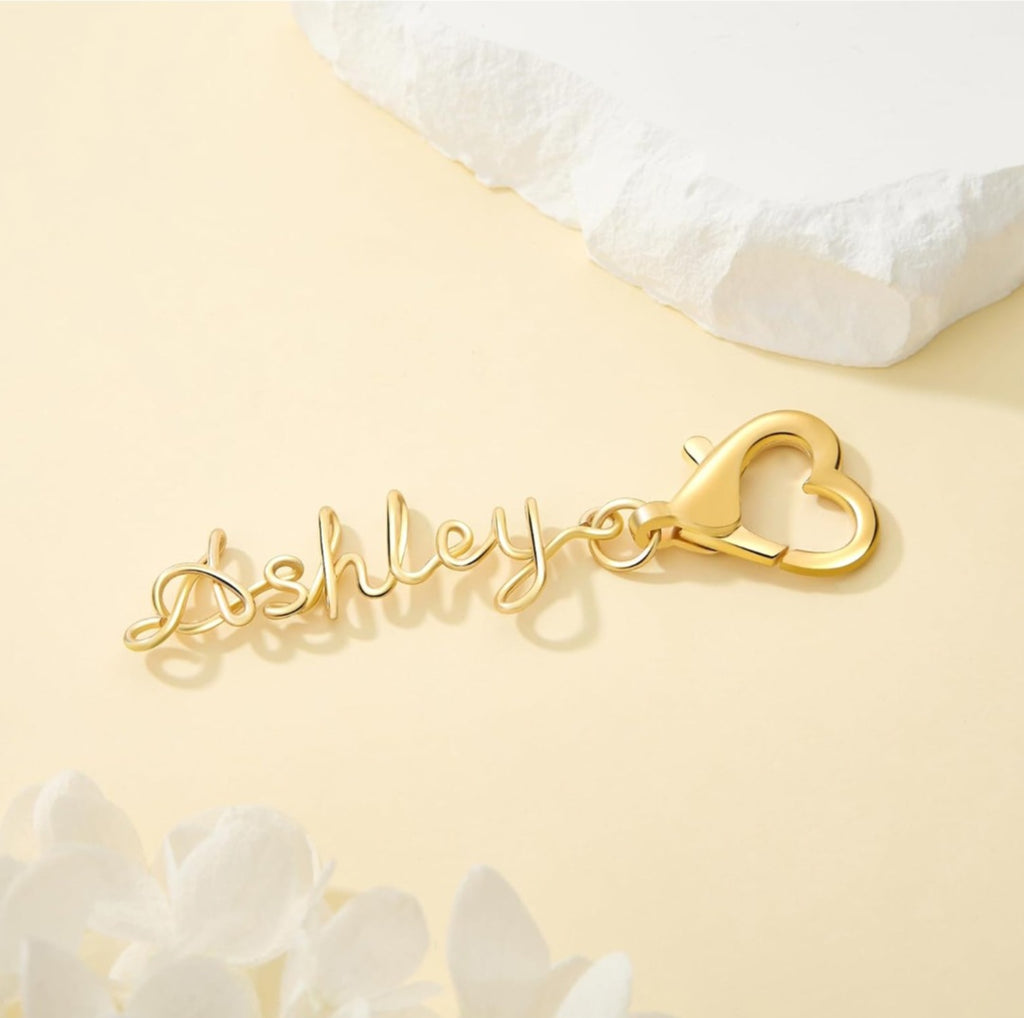 Custom name bag charm image 1